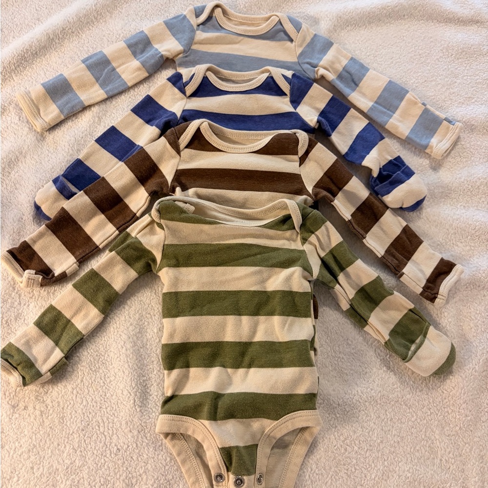 Carter's NB Striped Long Sleeve Bodysuit Collection